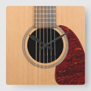 Horloge Carrée Dreadnoud Acoustique 6 cordes Guitare