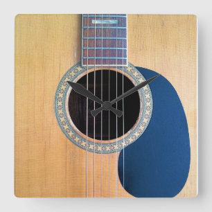 Horloge Carrée Dreadnough Guitare acoustique