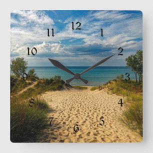Horloge Carrée Dunes de l'Indiana, lac Michigan
