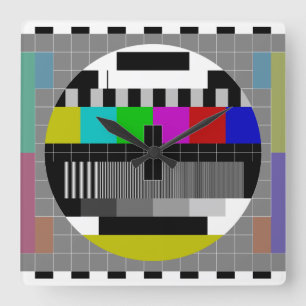 Horloge Carrée Écran de test