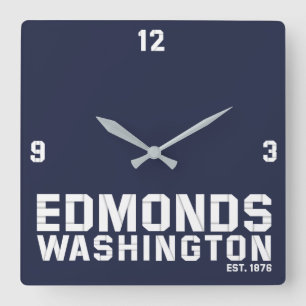 Horloge Carrée Edmonds, Washington
