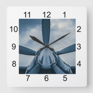 Horloge Carrée Effacez Prop !