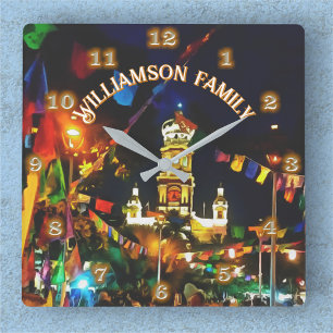 Horloge Carrée Église Notre-Dame de Guadalupe PV-190130 Famille