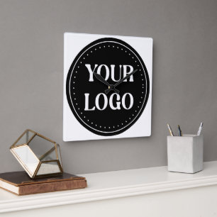 Horloge Carrée élégant, moderne, raffiné et éditable.