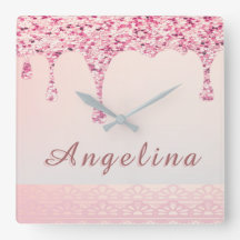 Élégante Parties scintillant de verre rose Fête de