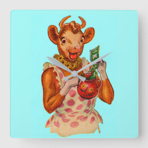 Horloge Carrée Elsie the Cow, money manager