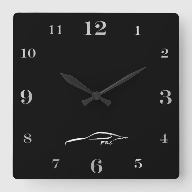 Horloge Carrée Emblème de Scion (Recto)