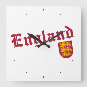 Horloge Carrée England and Crest
