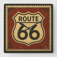 Enseigne Vintage Route 66 Art mural de garage rétr