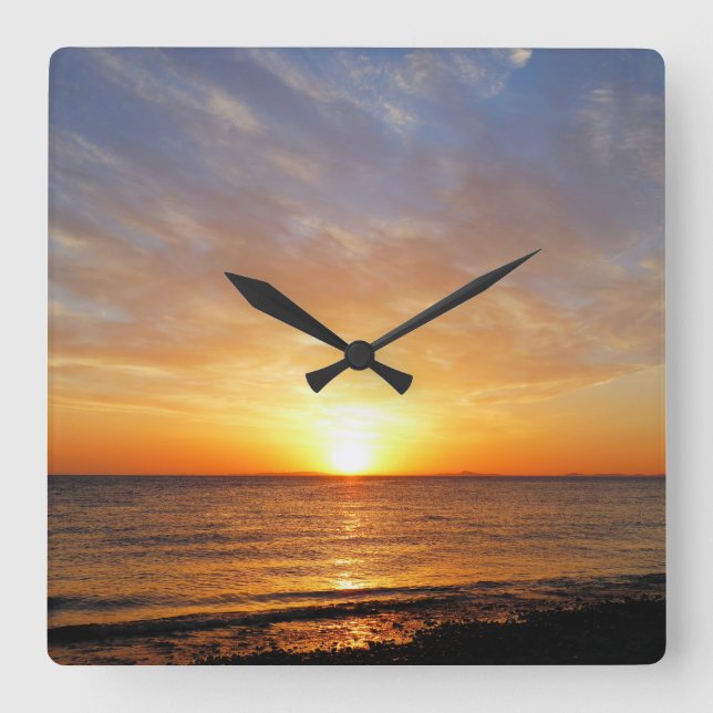 HORLOGE CARRÉE ENSOLEIL (Recto)