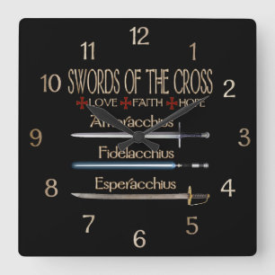 Horloge Carrée Épées Des Fans De Croix Dresde