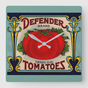 Horloge Carrée étiquette de tomates de la marque Defender dans le