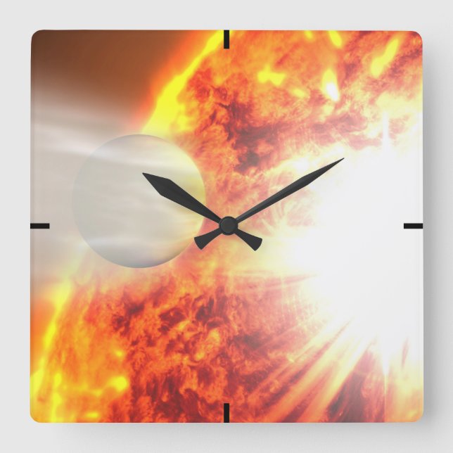 Horloge Carrée Evaporation de l'atmosphère de Hd 189733b (Recto)