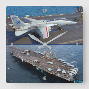 HORLOGE CARRÉE F-14 TOMCAT