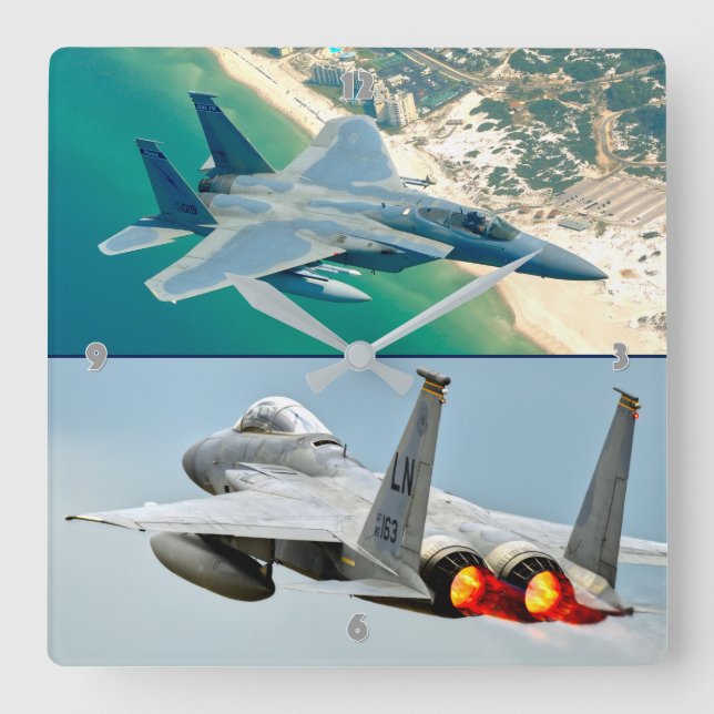 HORLOGE CARRÉE F-15C EAGLE (Recto)