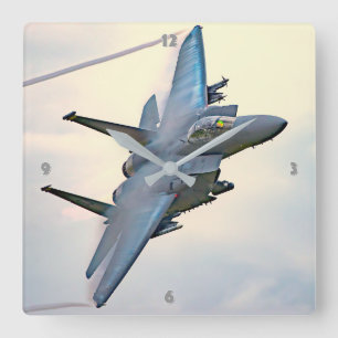 HORLOGE CARRÉE F-15E GRÈVE EAGLE