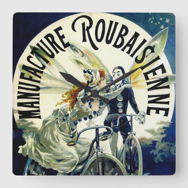 Horloge Carrée Fabrication Roubaisienne Bicyclettes (Recto)