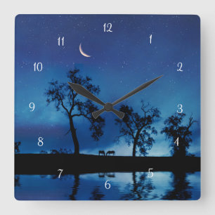 Horloge Carrée Fantasy beautiful