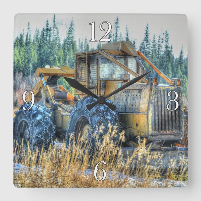 Horloge Carrée Farm Machinery (Recto)
