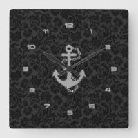 Faux Glitter Nautical Anchor