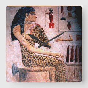 HORLOGE CARRÉE FEMME ÉLÉGANTE, MODE ET BEAUTÉ DE L'ÉGYPTE ANTIQUE