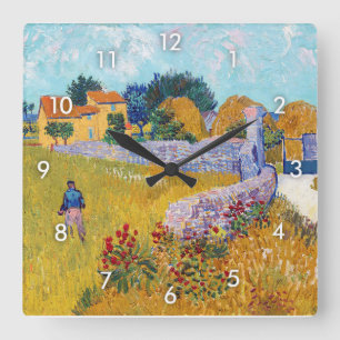 Horloge Carrée Ferme en Provence, Van Gogh