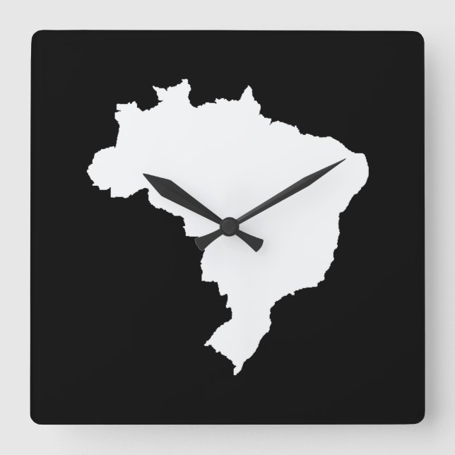 Horloge Carrée Festive noire Brésil à Emporio Moffa (Recto)
