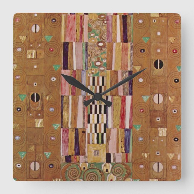 Horloge Carrée Fin du mur, Stoclet Frieze par Gustav Klimt (Recto)