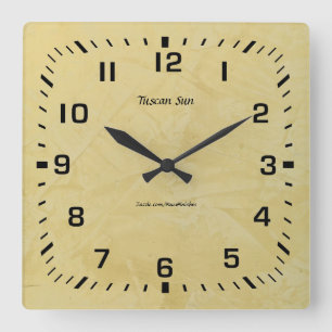 Horloge Carrée Finition fausse du soleil toscan 2.0