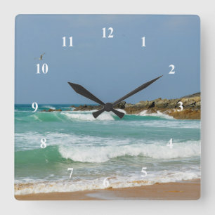 Horloge Carrée Fistral Beach Newquay Cornwall Angleterre
