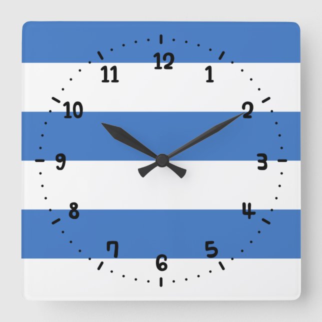 Horloge Carrée Flag of Tallinn, Estonia Square Wall Clock (Recto)