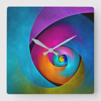 Floral moderne Art Abstrait rose Bleu Motif #17