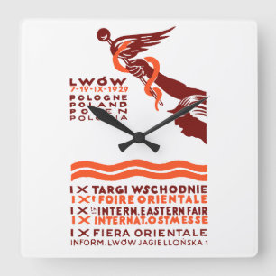 Horloge Carrée Foire internationale de l'Est de Lwow 1929