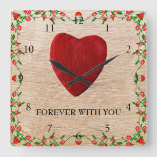 Horloge Carrée Forever with you