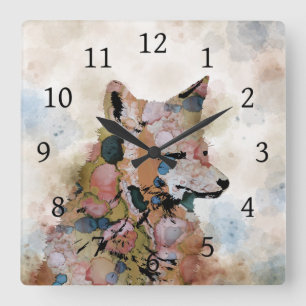 Horloge Carrée Fox 1