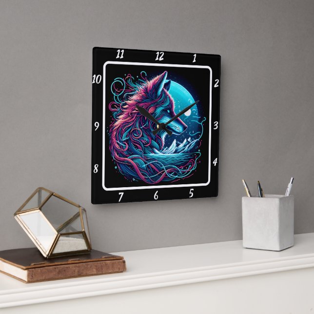 Horloge Carrée Fox Sentinel du Sommet (Bureau)