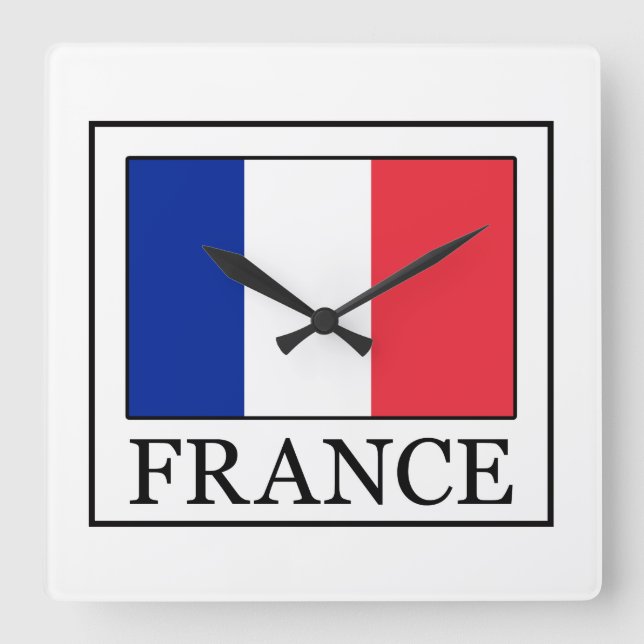 Horloge Carrée France (Recto)