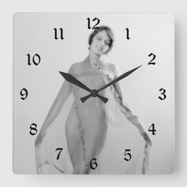 Horloge Carrée Francesca a Bella Ragazza, Belle fille italienne (Recto)