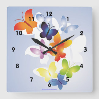 Horloge Carrée Fun 'N' Colorful