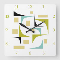Funky Retro Atomique Mi-Siècle Corners Numéros