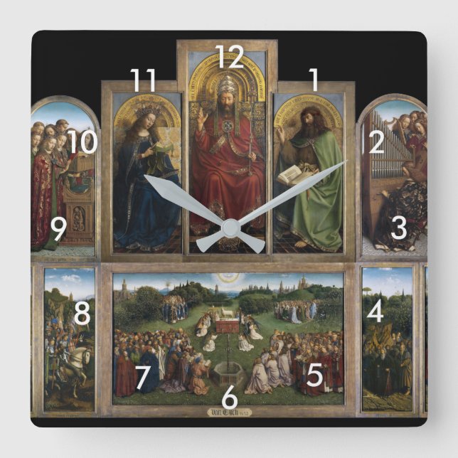 Horloge Carrée Gand Altarpiece (détail), Van Eyck Brothers (Recto)
