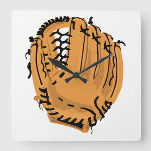 Horloge Carrée Gant de baseball