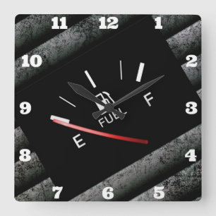 Horloge Carrée Gas Gauge Indicator