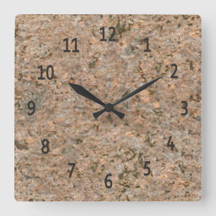Horloge Carrée Géologie Nature Photo Rock Texture