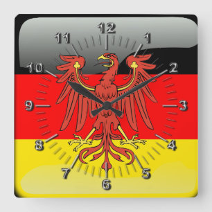 Horloge Carrée Germany glossy