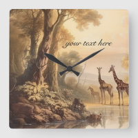girafes botaniques vintages, personnalisables