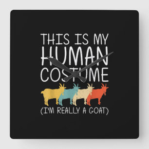 Horloge Carrée Goat Halloween