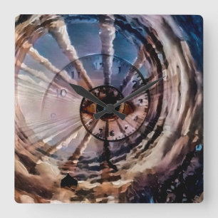 Horloge Carrée God's eye and spiral of time