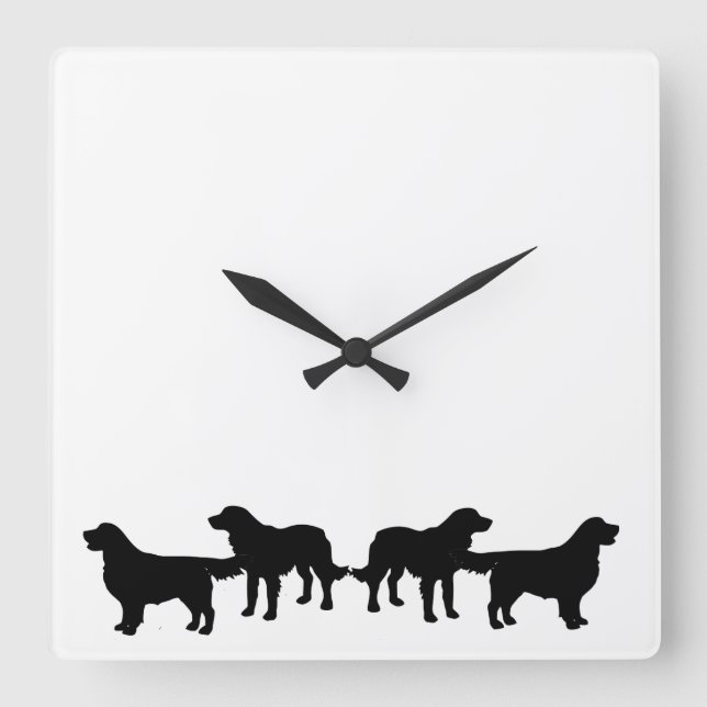 Horloge Carrée Golden retriever Dog Pet Animals (Recto)