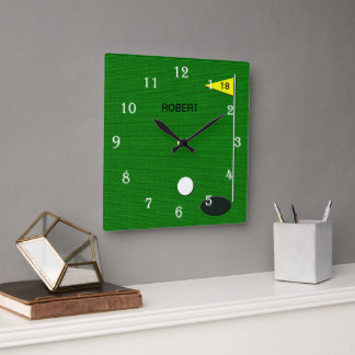 Horloge Carrée Golf Wall Clock